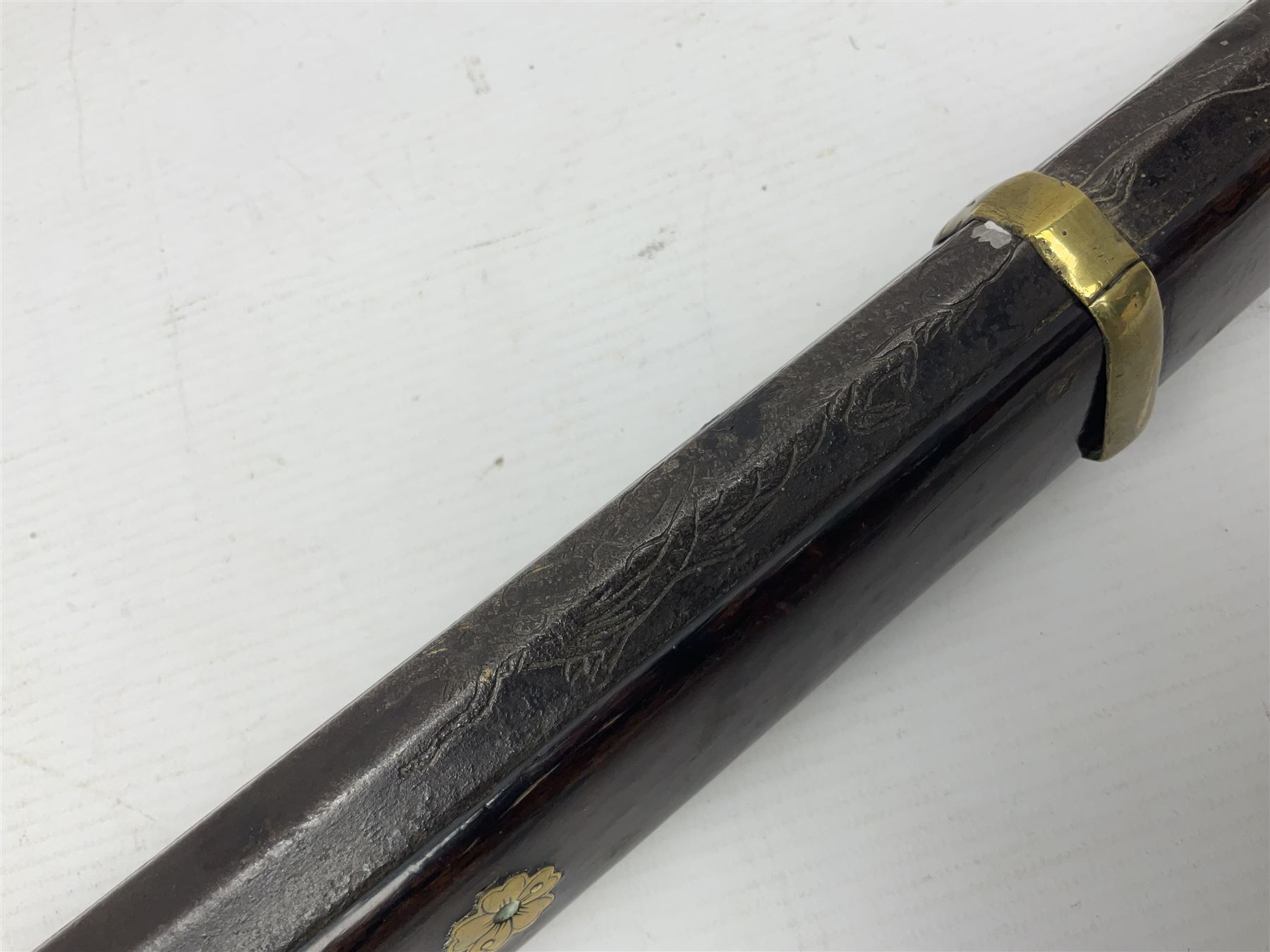 Japanese matchlock musket approximately .45 cal. - Image 17 of 25