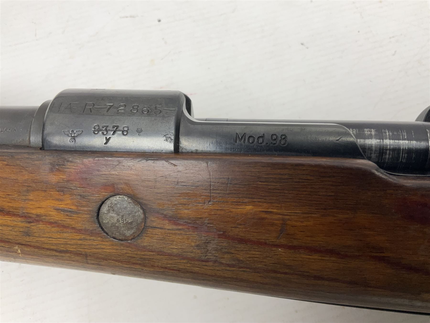 FIREARMS CERTIFICATE REQUIRED - BLANK FIRING Mauser 792 by 57 Mod.98 bolt action rifle marked BYF 41 - Image 21 of 28