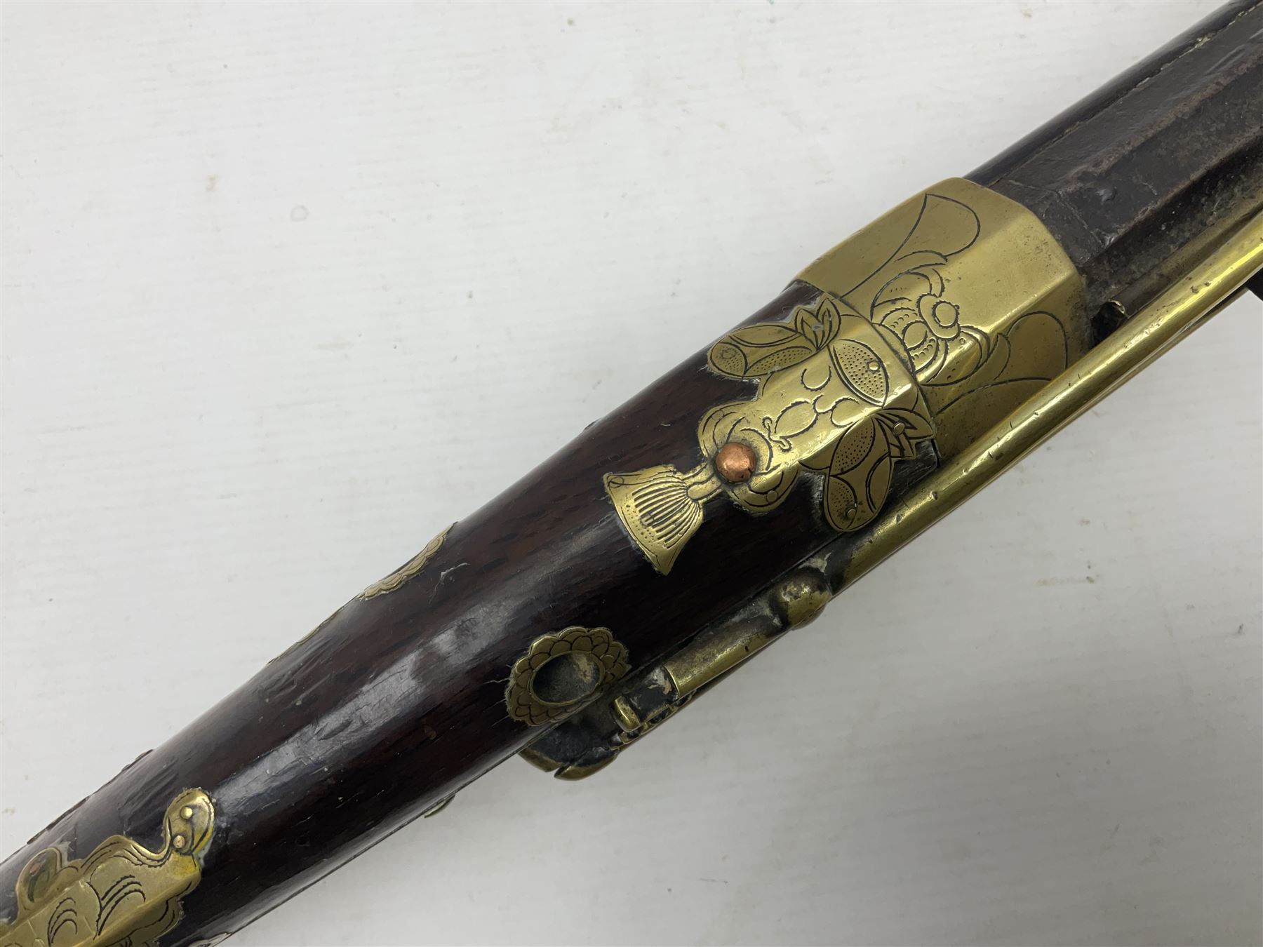 Japanese matchlock musket approximately .45 cal. - Image 6 of 25