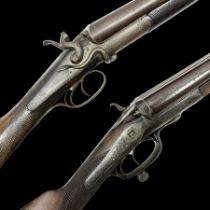 SHOTGUN CERTIFICATE REQUIRED - 19th century John Adams of London 12-bore double barrel side-by-side