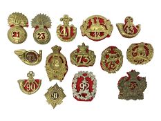 Eleven Scottish glengarry/cap badges and three Welsh cap badges including Duke of Albany's Own High