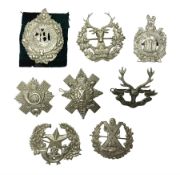 Eight Scottish glengarry badges - Argyll & Sutherland Highlanders