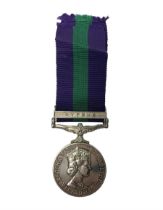 Elizabeth II General Service Medal with Cyprus clasp awarded to 5042223 A.C.2 W. Whitfield RAF; with