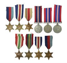 Ten WWII medals comprising three 1939-1945 Medals
