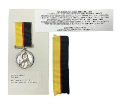 Victoria Queens Sudan Medal 1896-97 awarded to 4616 Pte. C. Griffin 1/R Warwickshire Regiment; with