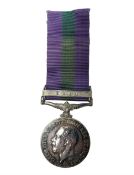 George V General Service Medal with Iraq clasp awarded to 59553 Pte. S. Appleton E. York. R.; with r