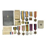 WWI pair of medals comprising British War Medal and Victory Medal awarded to 32682 Pte. W. Meadows W