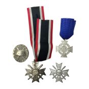 Four German awards c1957 - Knights Cross of the War Merit Cross