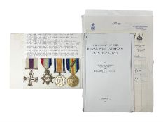 WWI Military Cross group of four awarded to Major Alfred Conrad Robinson South Lancashire Regiment a