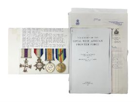 WWI Military Cross group of four awarded to Major Alfred Conrad Robinson South Lancashire Regiment a