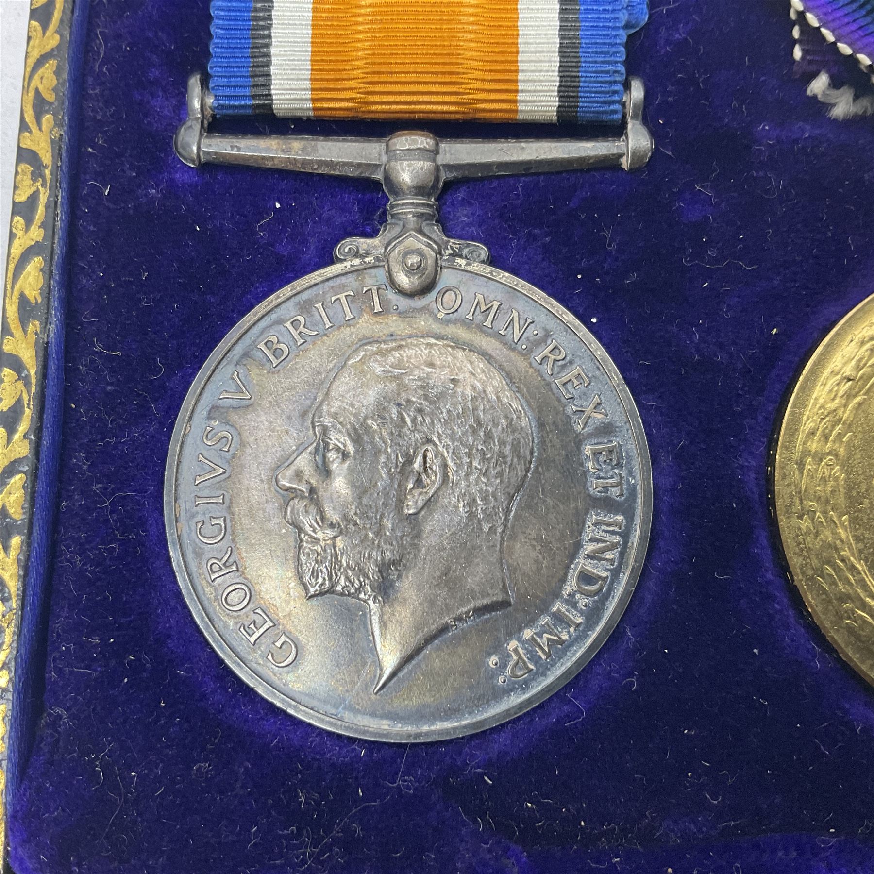 WWI pair of medals comprising British War Medal and Victory Medal awarded to 12-1379 Pte. H. Marshal - Image 3 of 18