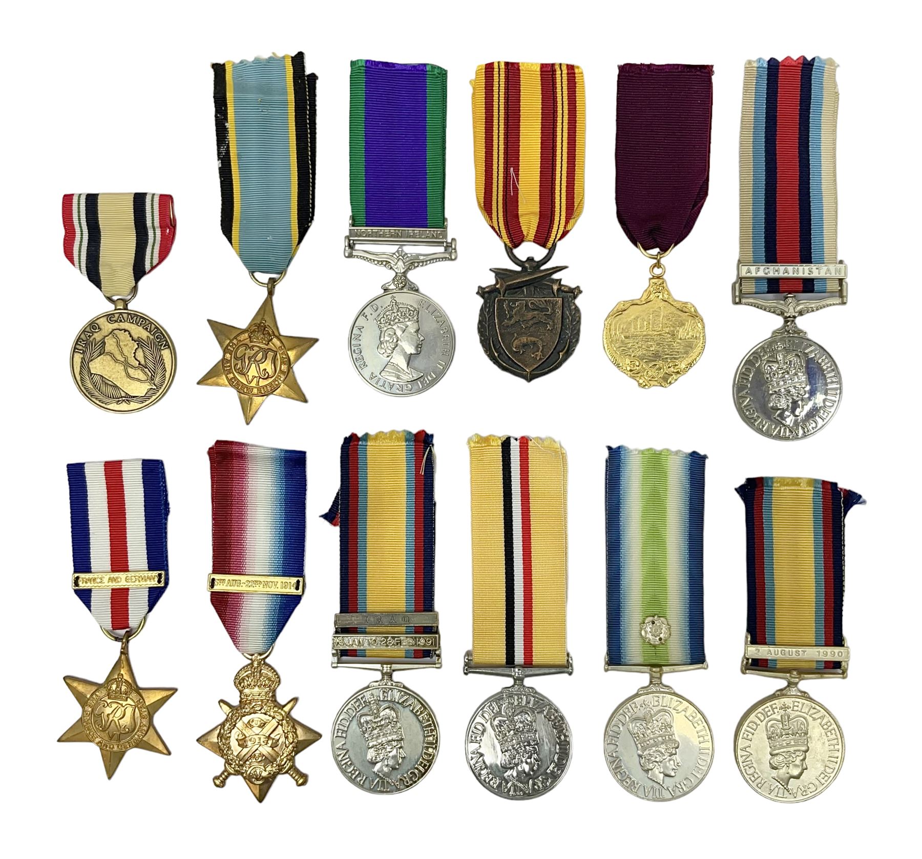 Twelve copy medals including for Operational Service