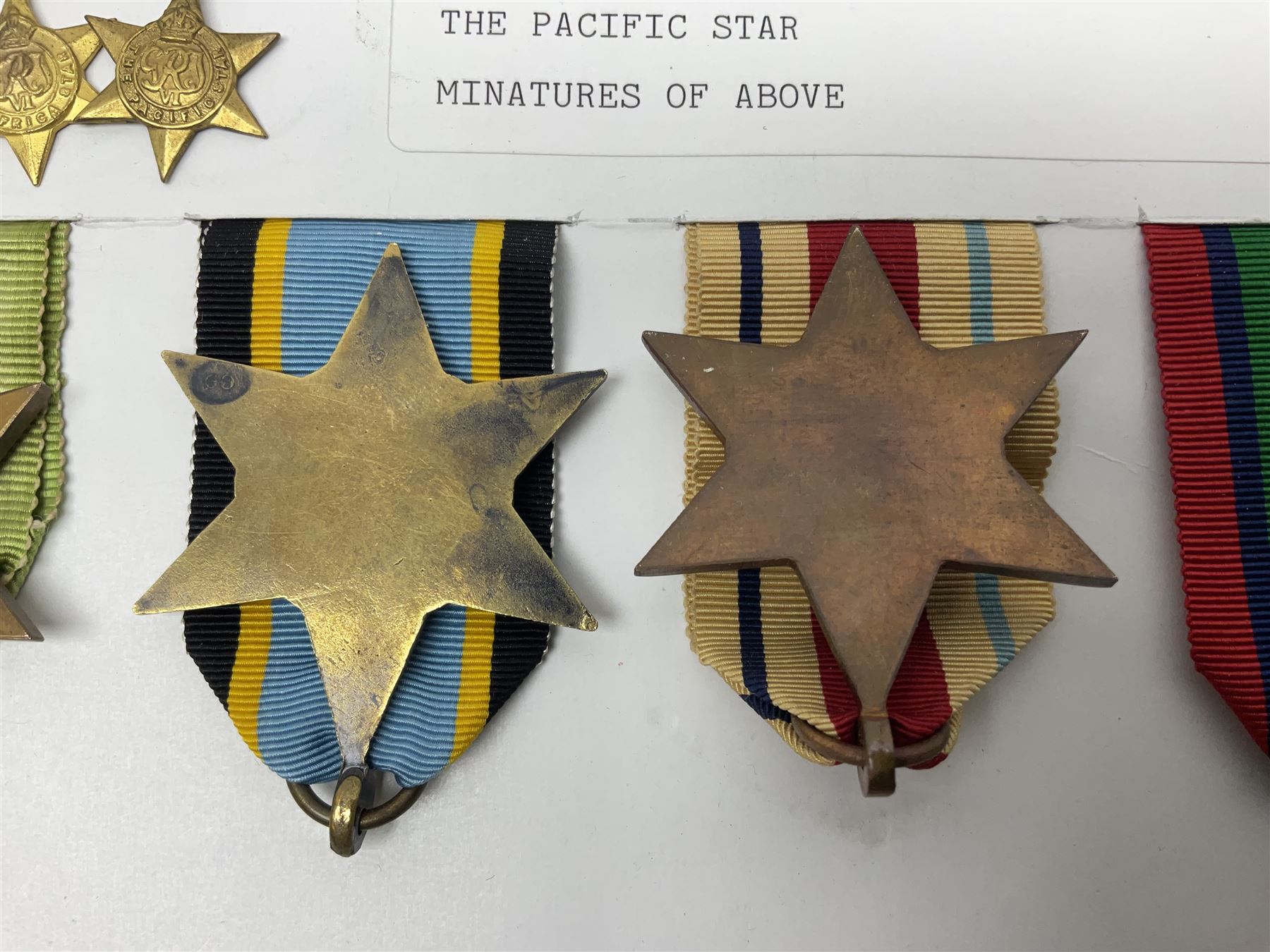 Representative display of WWII Campaign stars comprising 1939-1945 Star - Image 7 of 13