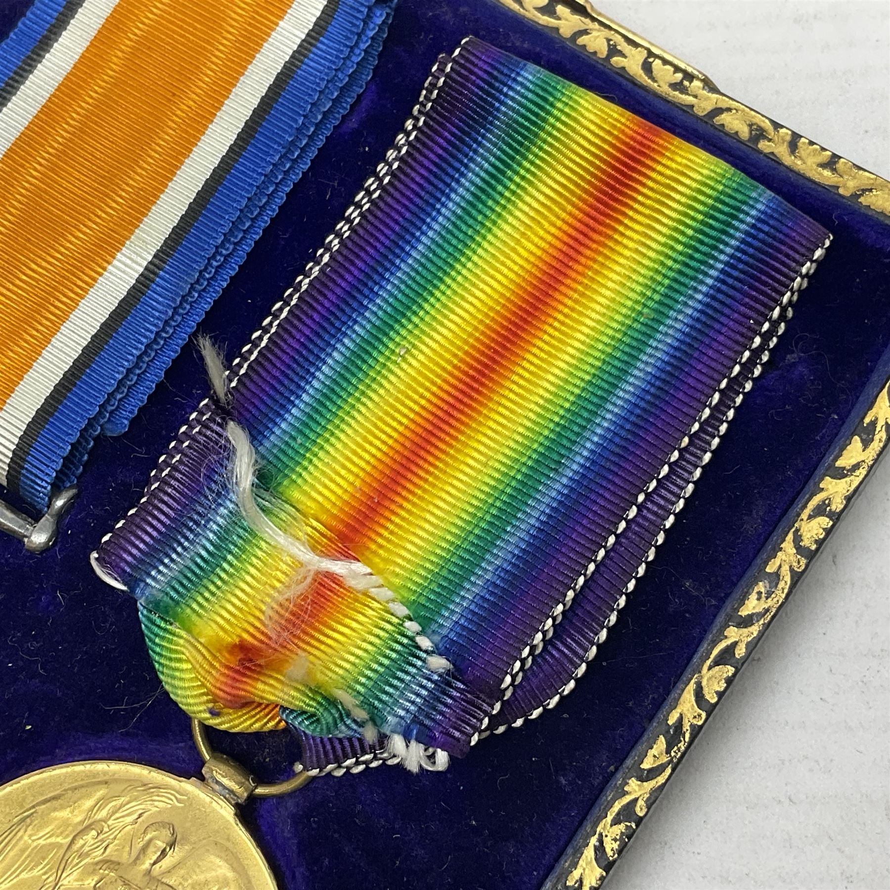 WWI pair of medals comprising British War Medal and Victory Medal awarded to 12-1379 Pte. H. Marshal - Image 13 of 18