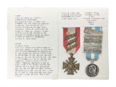 French Republic Colonial Medal with five clasps for Libye