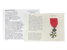 French 2nd Empire Legion of Honour (Legion d'Honneur) Chevaliers enamelled medal with ribbon