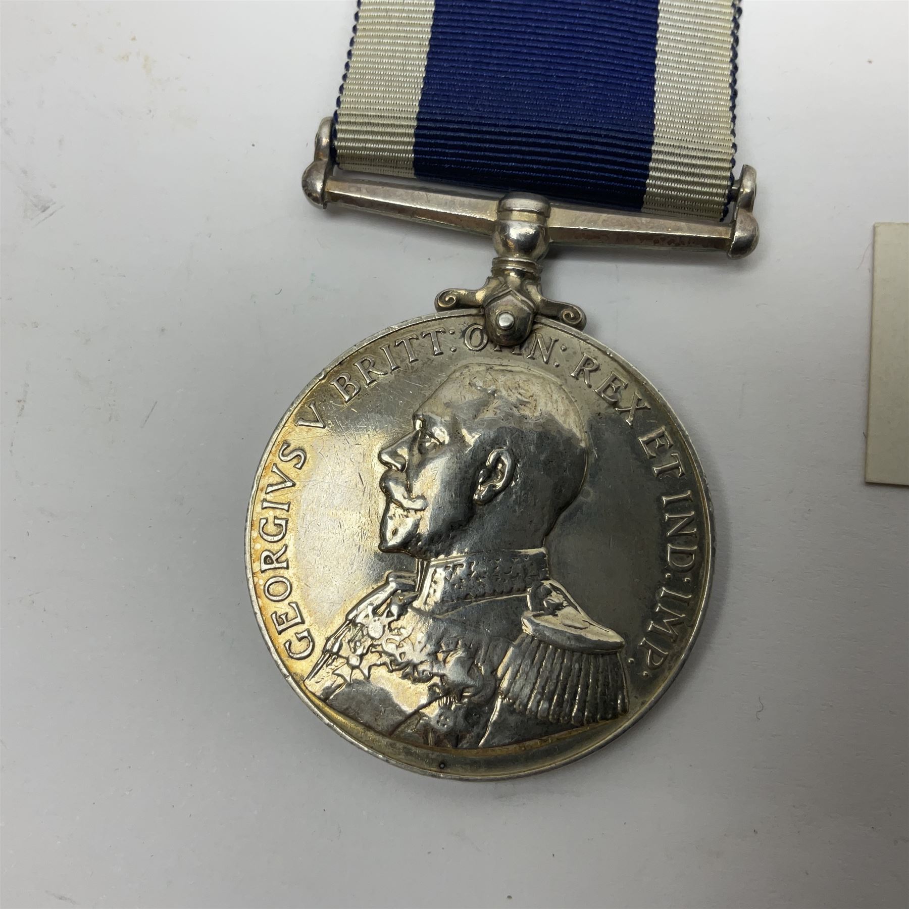 George V Naval Long Service and Good Conduct Medal awarded to K19570 J.L. Honeysett L. Sto. H.M.S. R - Image 10 of 15