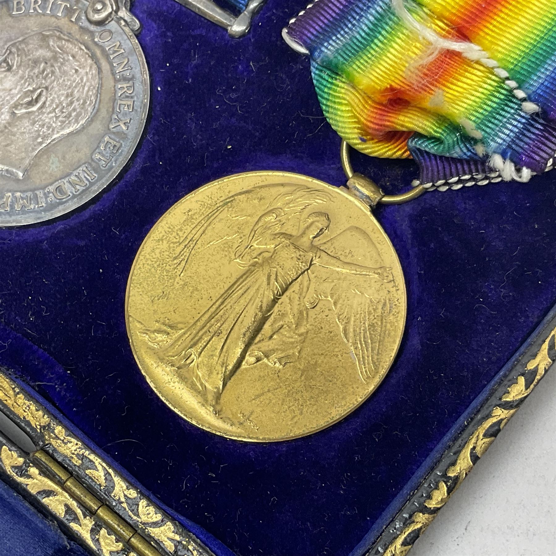 WWI pair of medals comprising British War Medal and Victory Medal awarded to 12-1379 Pte. H. Marshal - Image 12 of 18