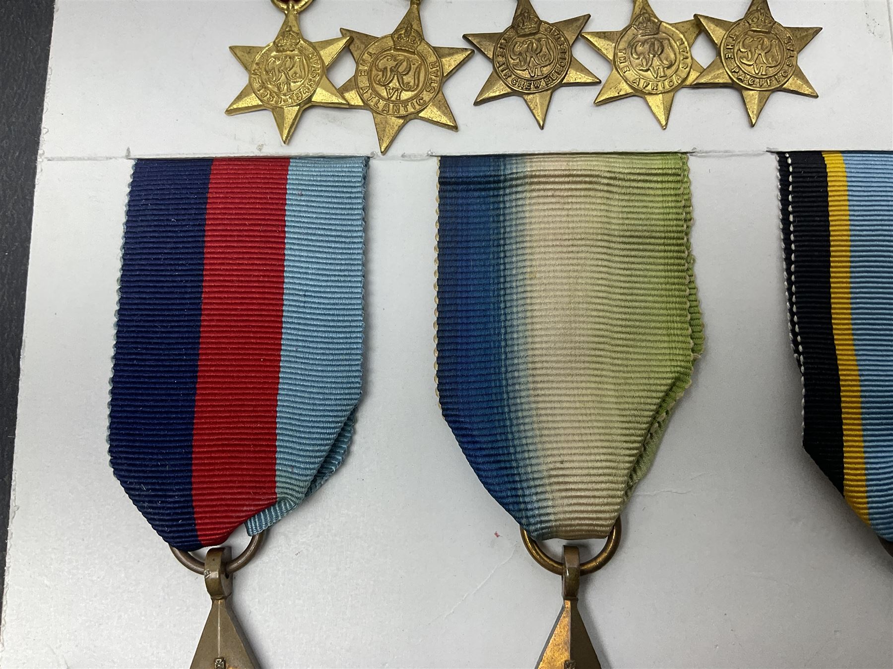 Representative display of WWII Campaign stars comprising 1939-1945 Star - Image 3 of 13