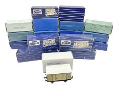 Hornby Dublo - nineteen goods wagons comprising 32040 Goods Van D1 (SR) in LMS stickered box