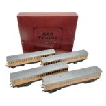 Ace Trains '0' gauge - EMU/MET four-car electric multiple unit with teak finish; boxed with instruct