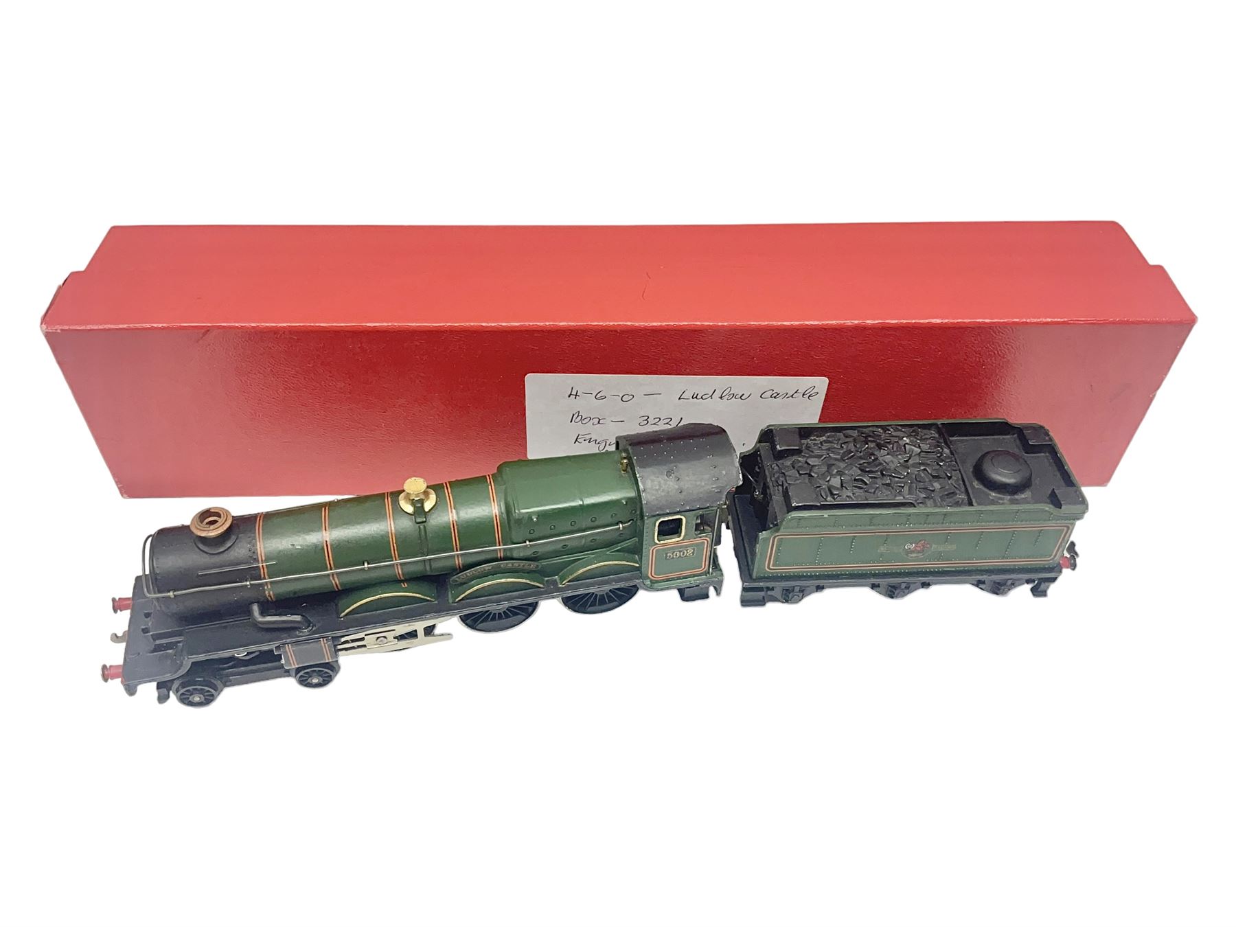 Hornby Dublo - 3-rail Castle Class 4-6-0 locomotive 'Ludlow Castle' No.5002 in lined BR green; in mo