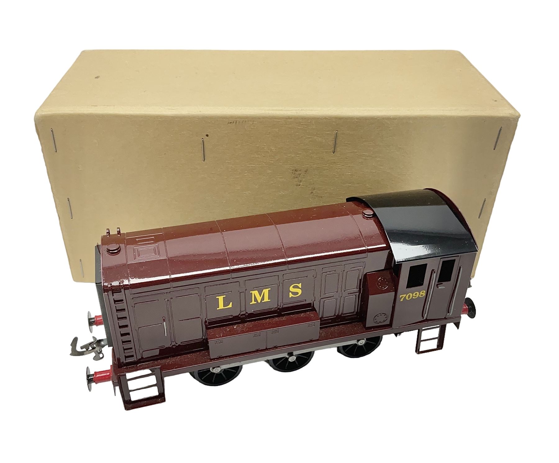 Ray Cooper '0' gauge - Directory Series LMS 0-6-0 diesel shunting locomotive No.7098; in plain brown