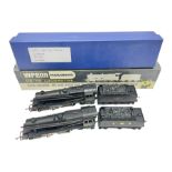 Wrenn '00' gauge - two Class 8F 2-8-0 locomotives - No.48073 in BR Plain Black; boxed; and No.8042 i