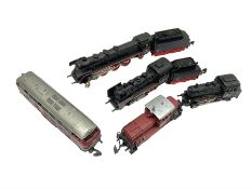 Marklin mini-club 'Z' gauge - DB Diesel Co-Co type locomotive; DB 0-6-0 Rangierlok type shuttle loco