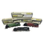 Wrenn '00' gauge - three 4MT Standard 2-6-4 tank locomotives - No.2679 LMS Lined Maroon; boxed with
