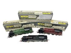 Wrenn '00' gauge - three 4MT Standard 2-6-4 tank locomotives - No.2679 LMS Lined Maroon; boxed with