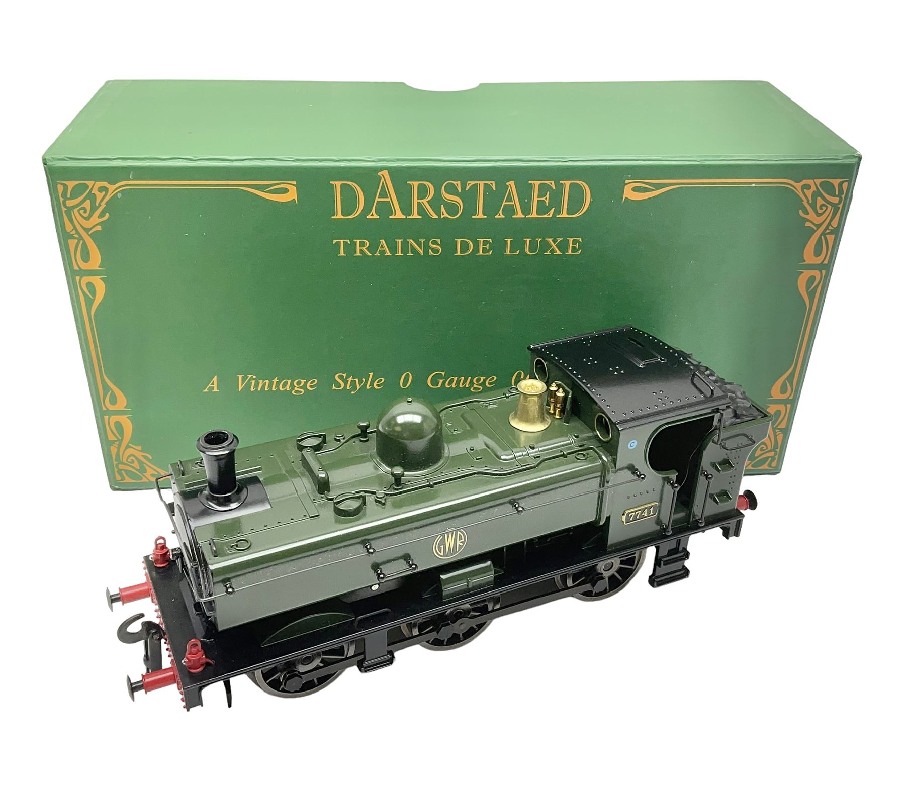 Darstaed '0' gauge - GWR 0-6-0 Pannier tank locomotive No.7741; boxed with original packaging and in