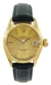 Rolex Oyster perpetual Datejust ladies 18ct gold automatic wristwatch