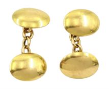 Pair of Victorian 18ct gold cufflinks by G H Johnstone & Co