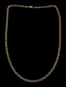 9ct rose gold double curb link chain necklace