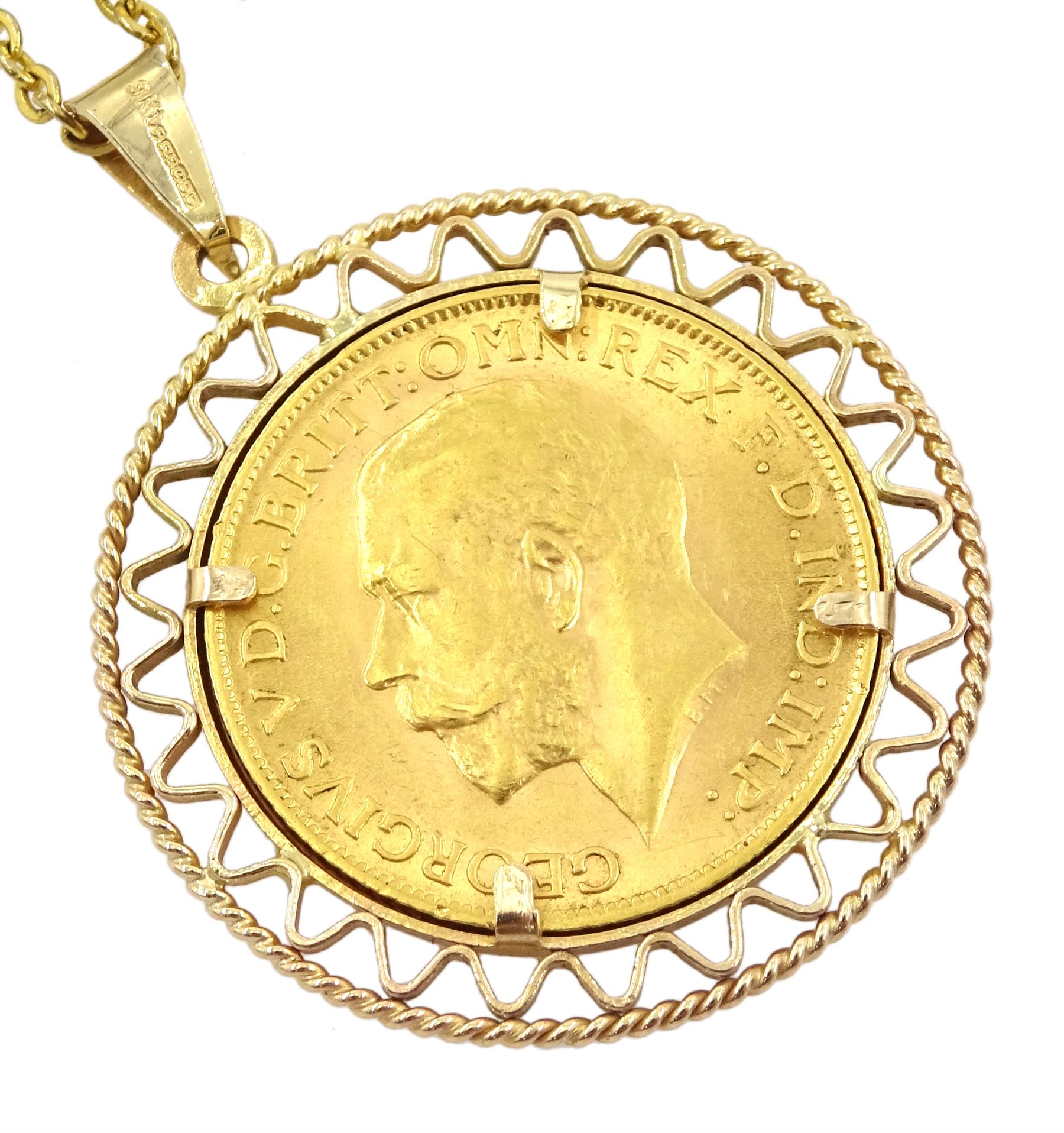 King George V 1913 gold full sovereign coin - Image 3 of 3