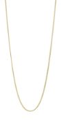 18ct gold curb link chain necklace