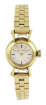 Movado ladies 18ct gold manual wind wristwatch