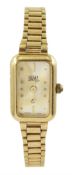 Uno Depuis ladies 9ct gold quartz wristwatch