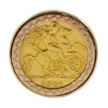 King Edward VII 1908 gold half sovereign coin