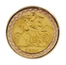 King Edward VII 1908 gold half sovereign coin