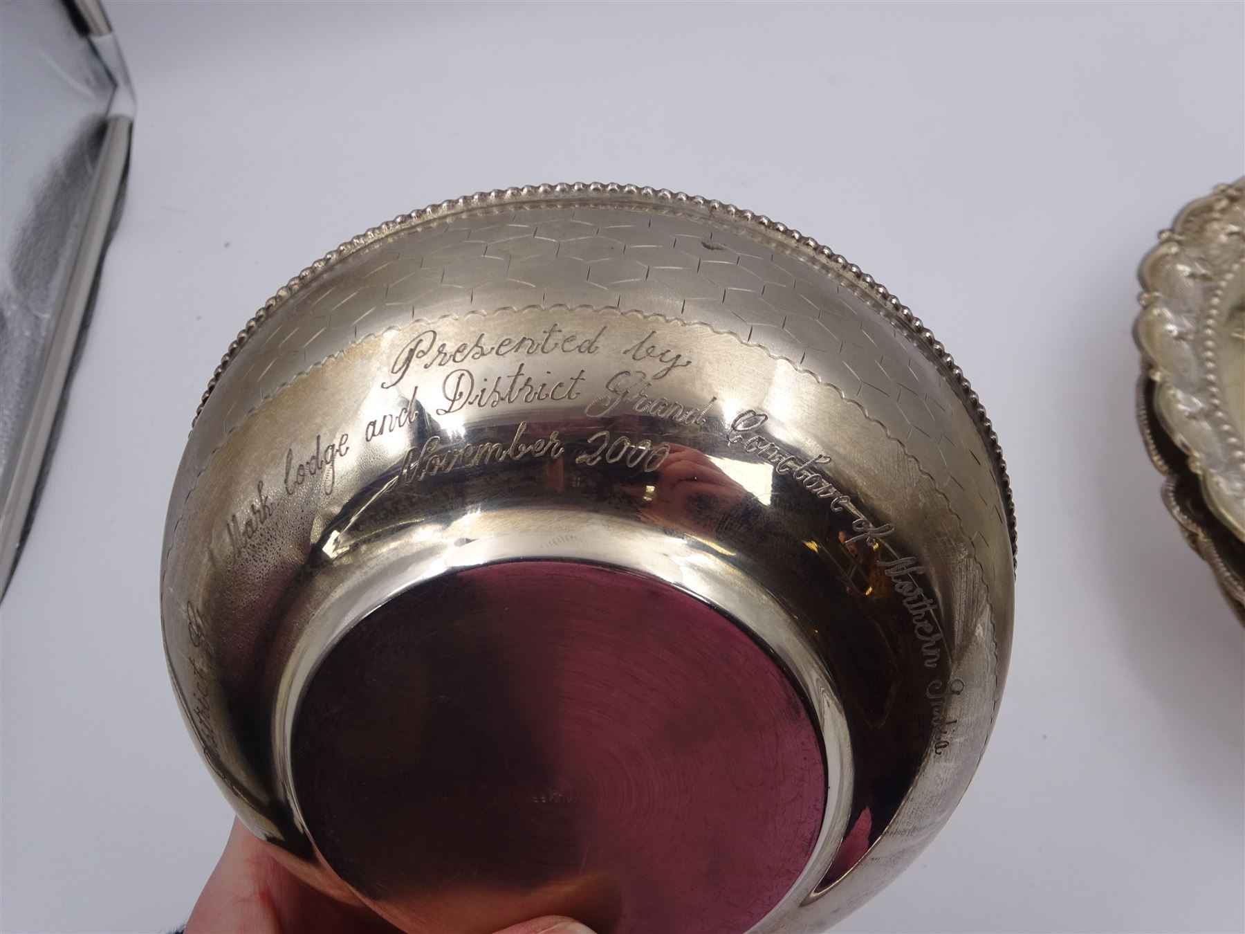 Four Indian silver dishes - Image 6 of 6