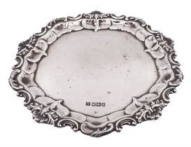 Edwardian silver pin tray