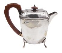 1930s silver hot water pot