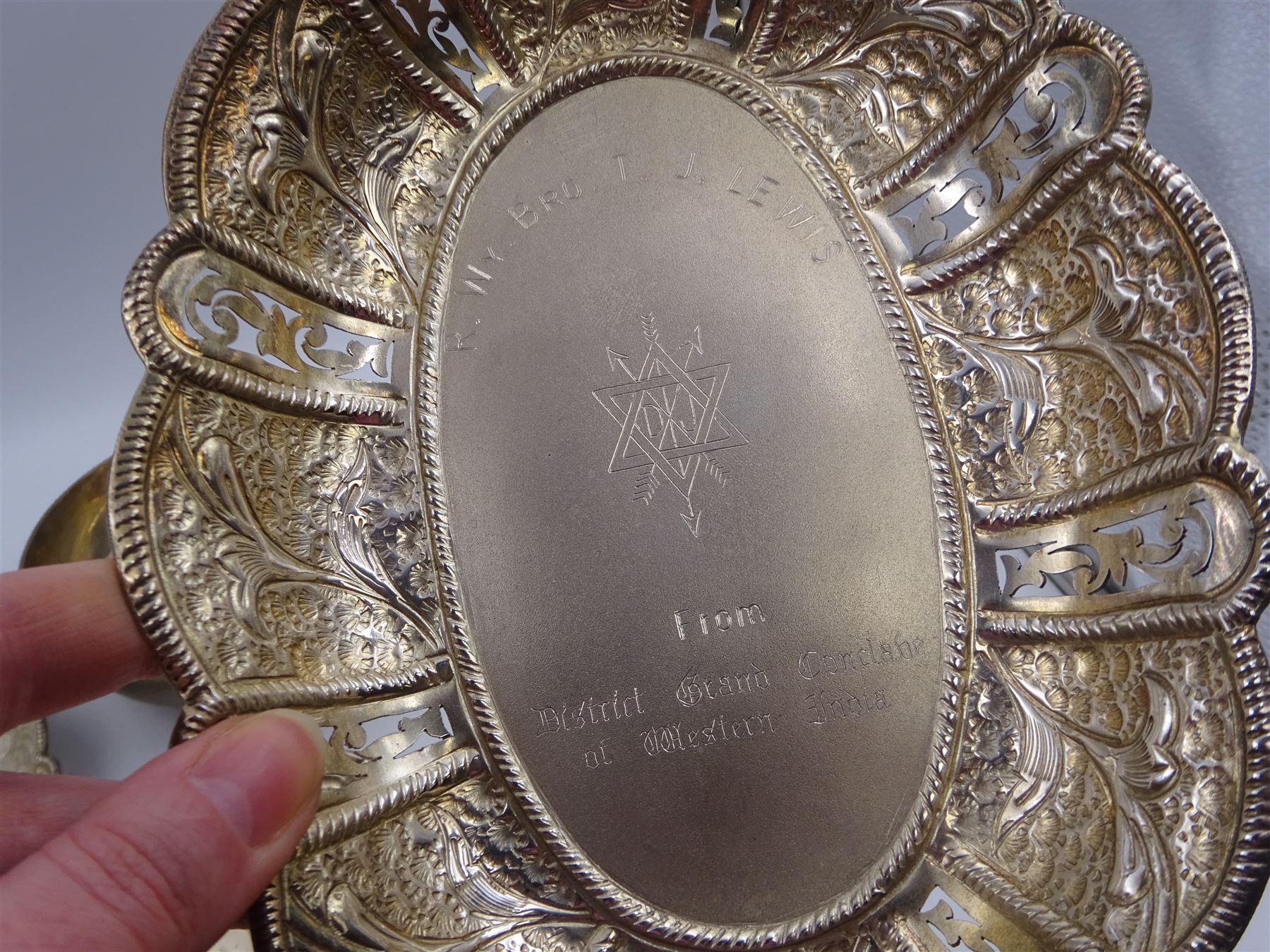 Four Indian silver dishes - Image 3 of 6