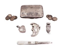 Group of novelty silver items