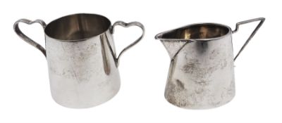 1930s silver twin handled open sucrier
