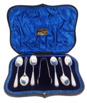 Set of six late Victorian silver teaspoons