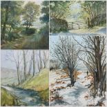 Norma Lindsay (Northern British 20th Century): Whitby Woodland Scenes