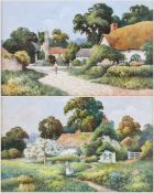 F H Tyndale (British 19th Century): Village Scenes